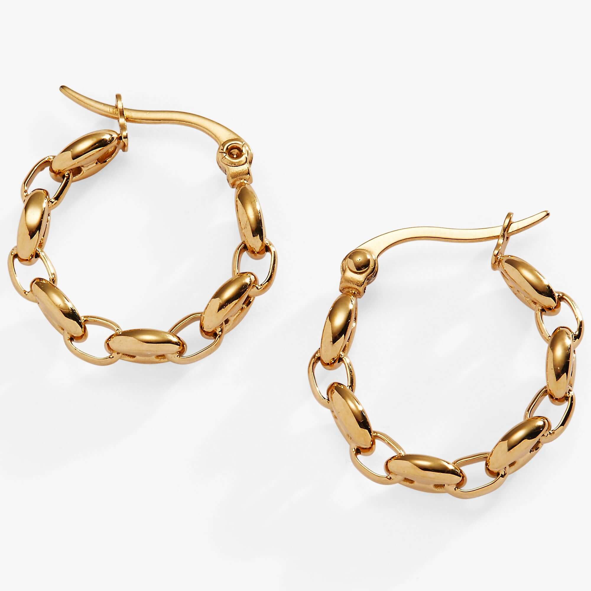 Frozen Mariner Chain Hoop Earrings, Earrings, $ 34.00, A Moment Of Now™