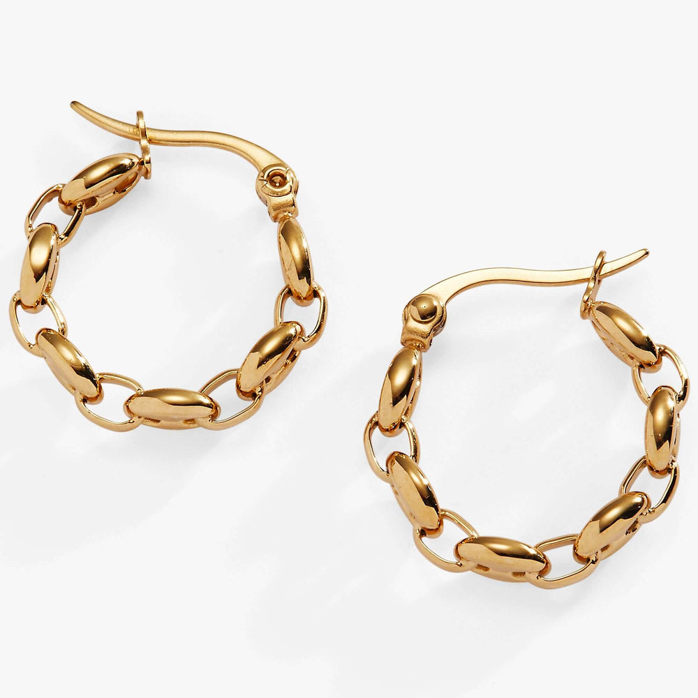 Frozen Mariner Chain Hoop Earrings, Earrings, $ 34.00, A Moment Of Now™