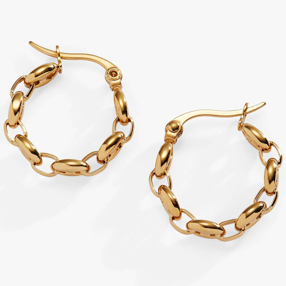Frozen Mariner Chain Hoop Earrings, Earrings, $ 34.00, A Moment Of Now™