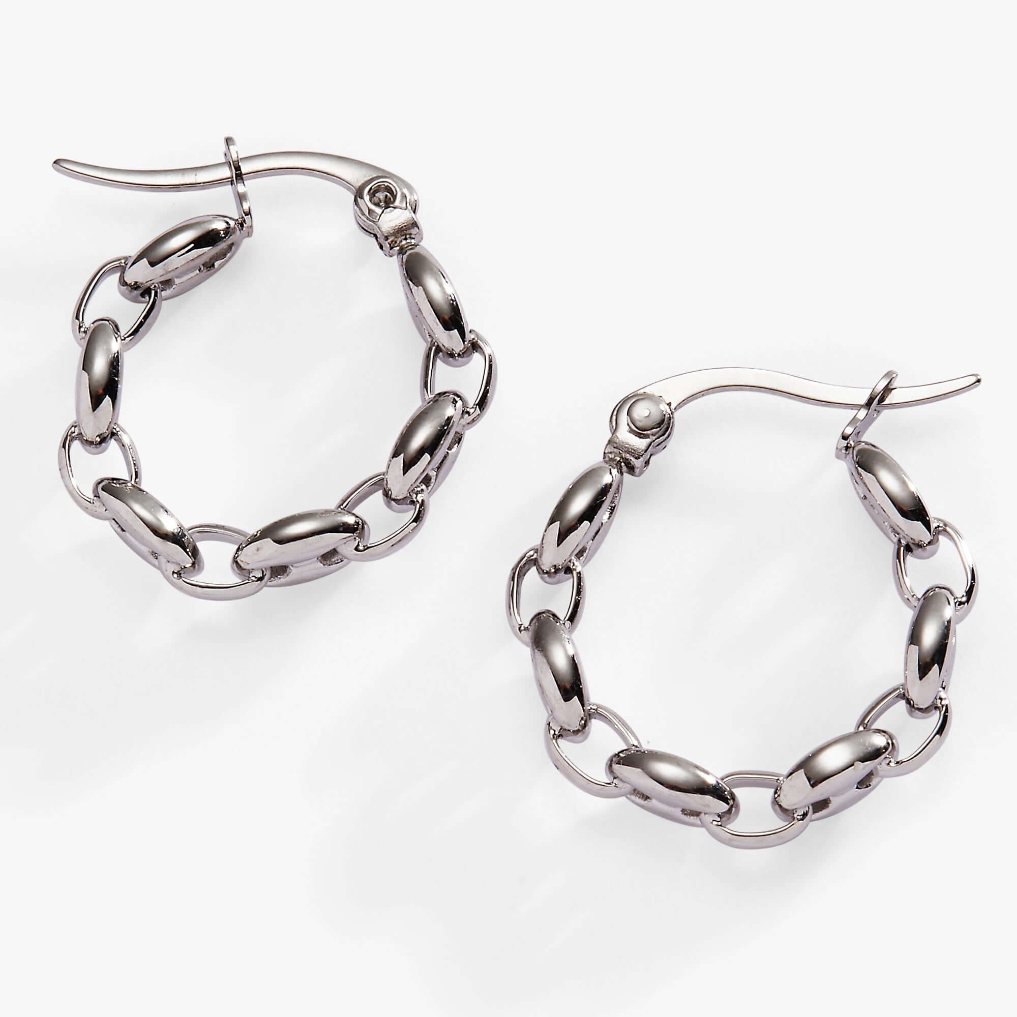 Frozen Mariner Chain Hoop Earrings, Earrings, $ 34.00, A Moment Of Now™