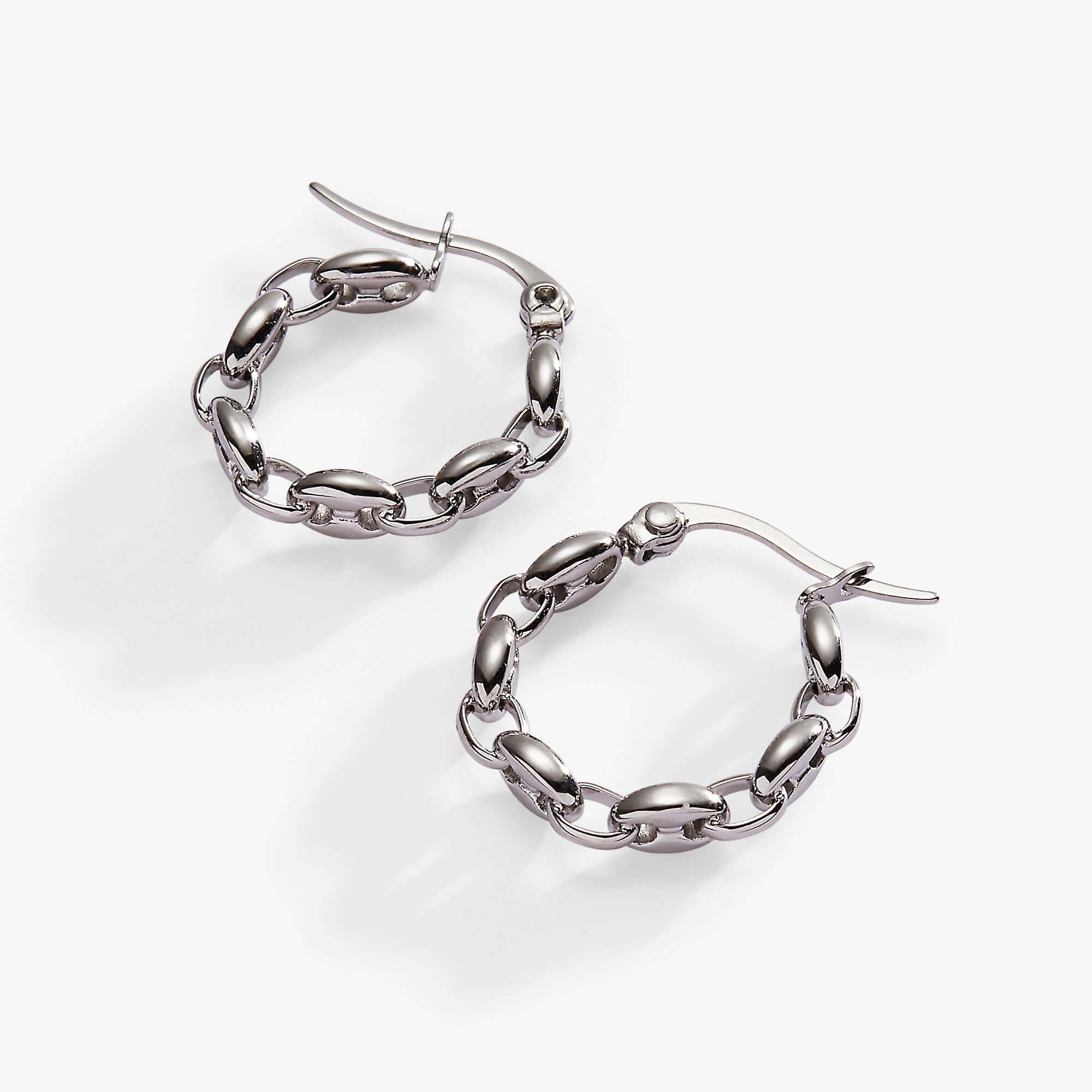 Frozen Mariner Chain Hoop Earrings, Earrings, $ 34.00, A Moment Of Now™