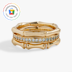 Bamboo Trio Ring Set, Rings, $ 44.00, A Moment Of Now™