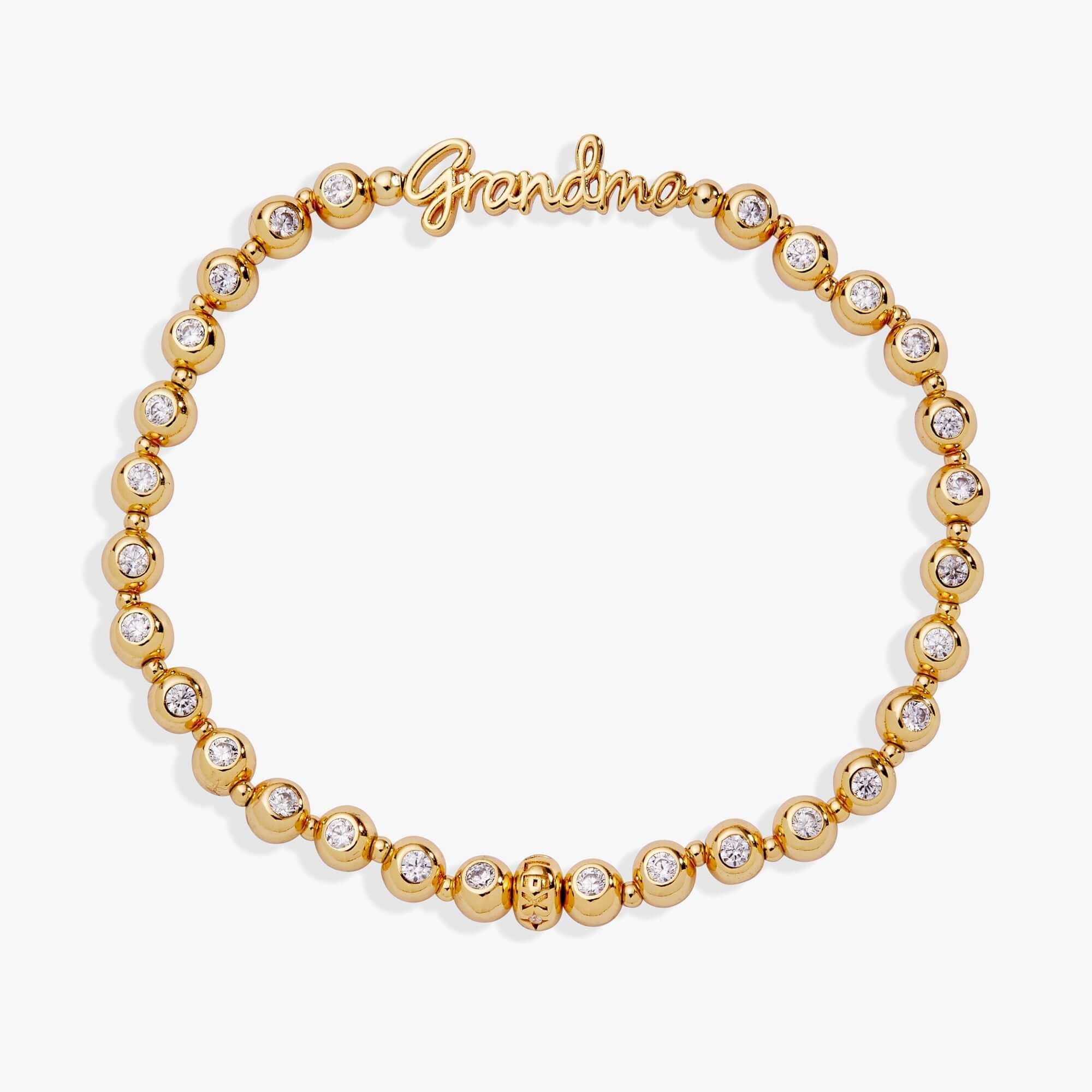 Grandma Elongated Crystal Stretch Bracelet, Bracelets, $ 44.00, A Moment Of Now™