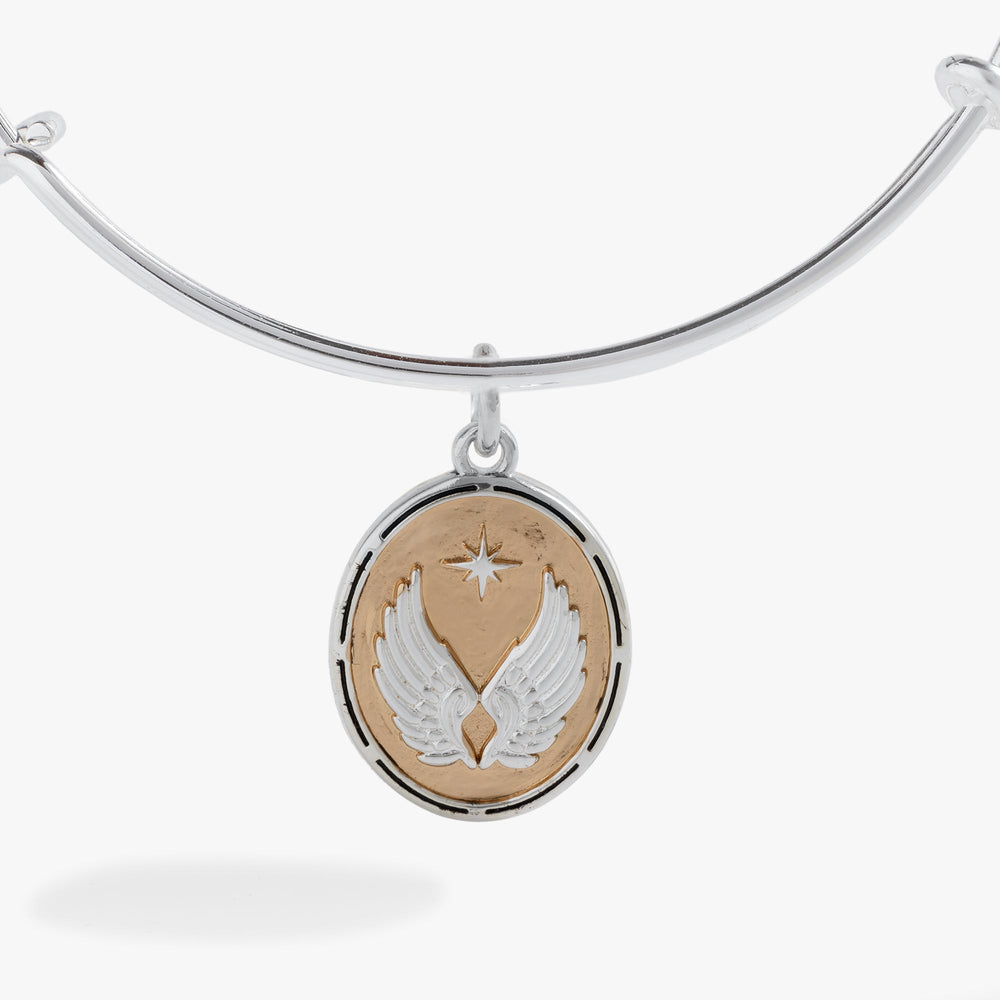 Two-Tone Guardian Angel Bangle, Bracelets, $ 28.00, A Moment Of Now™