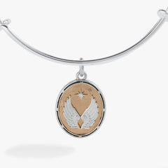 Two-Tone Guardian Angel Bangle, Bracelets, $ 28.00, A Moment Of Now™