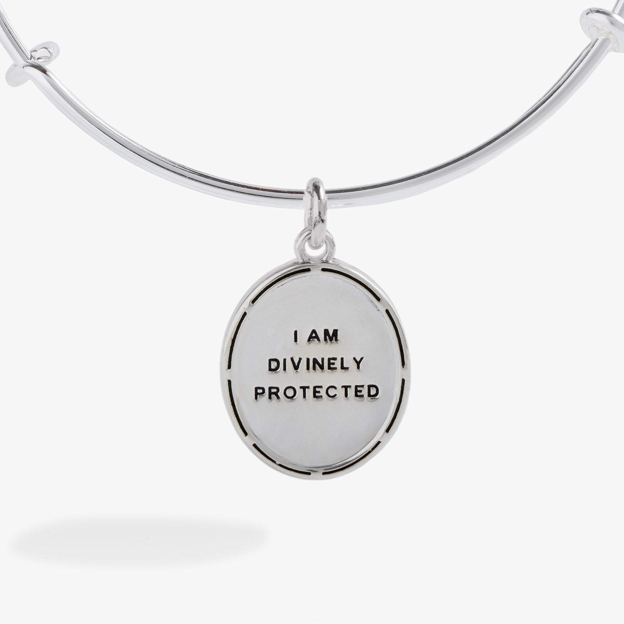 Two-Tone Guardian Angel Bangle, Bracelets, $ 28.00, A Moment Of Now™