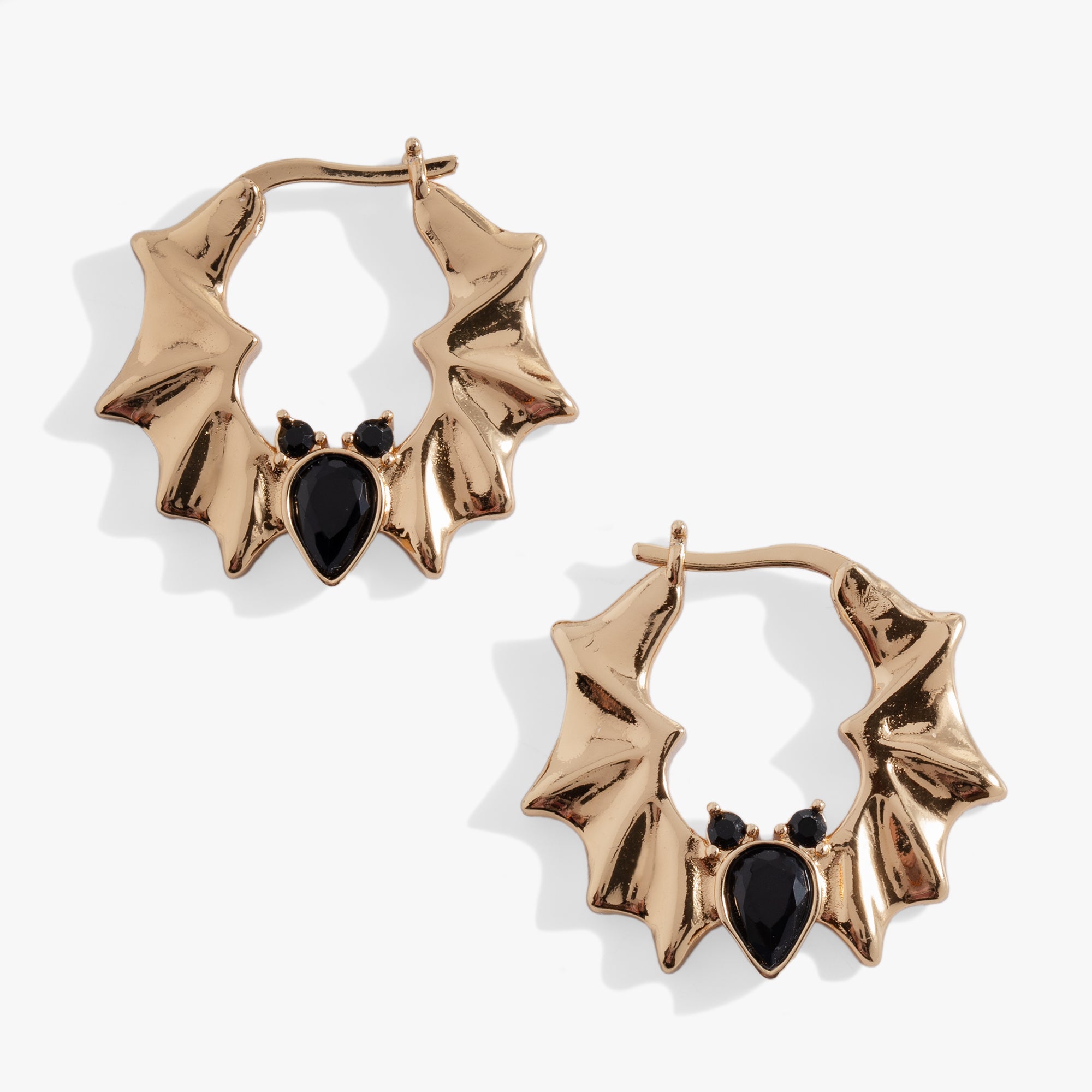 Crystal Bat Hoop Earrings, Earrings, $ 38.00, A Moment Of Now™