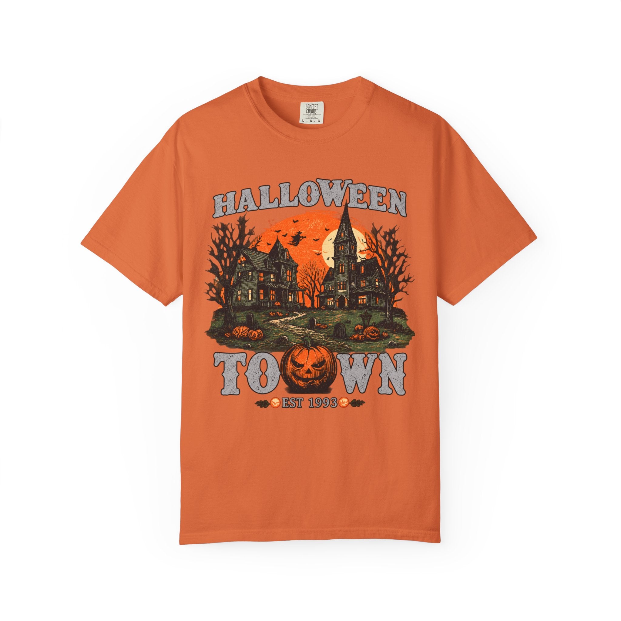 Halloween Town Vintage Tee — Haunted Pumpkin Village Graphic T-Shirt