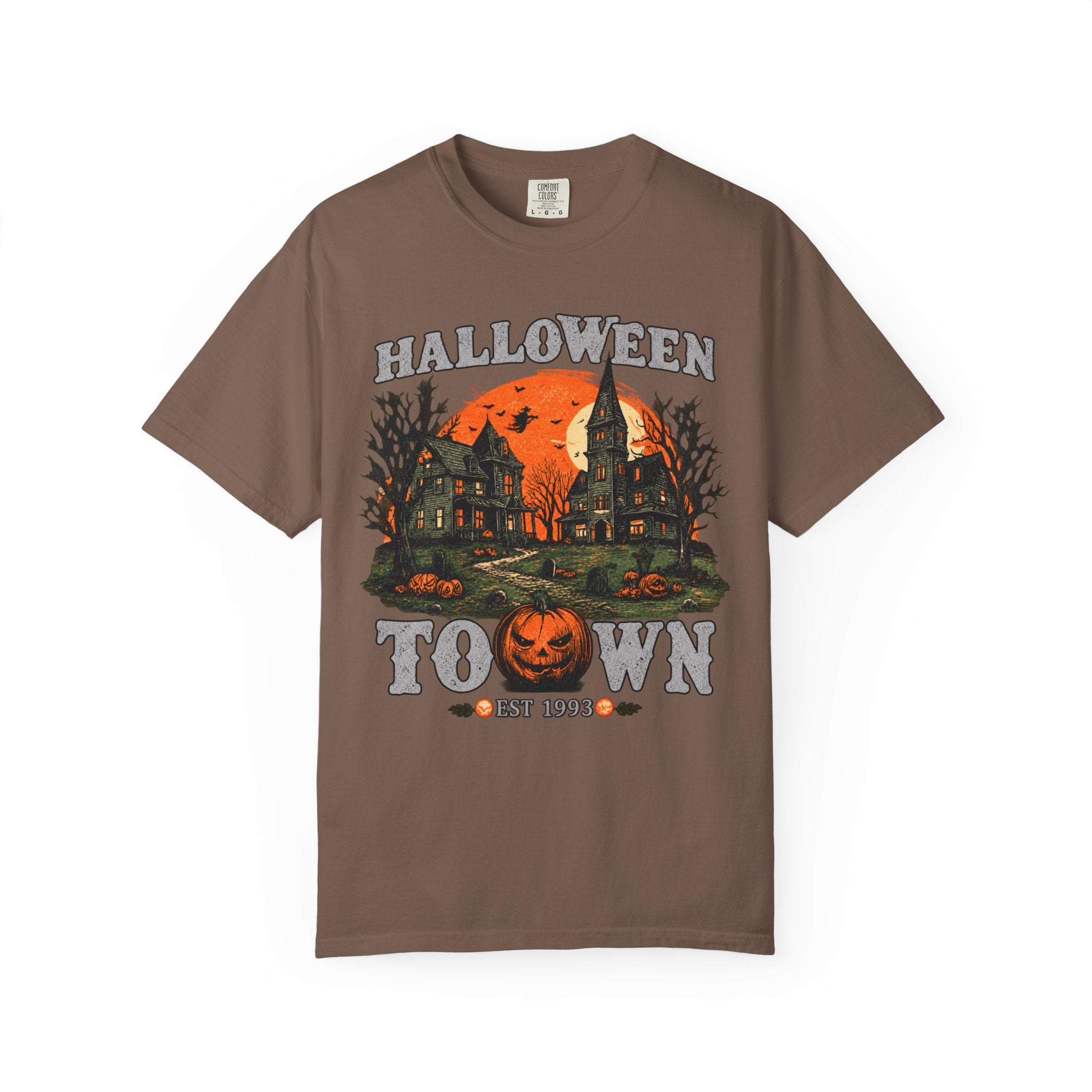 Halloween Town Vintage Tee — Haunted Pumpkin Village Graphic T-Shirt