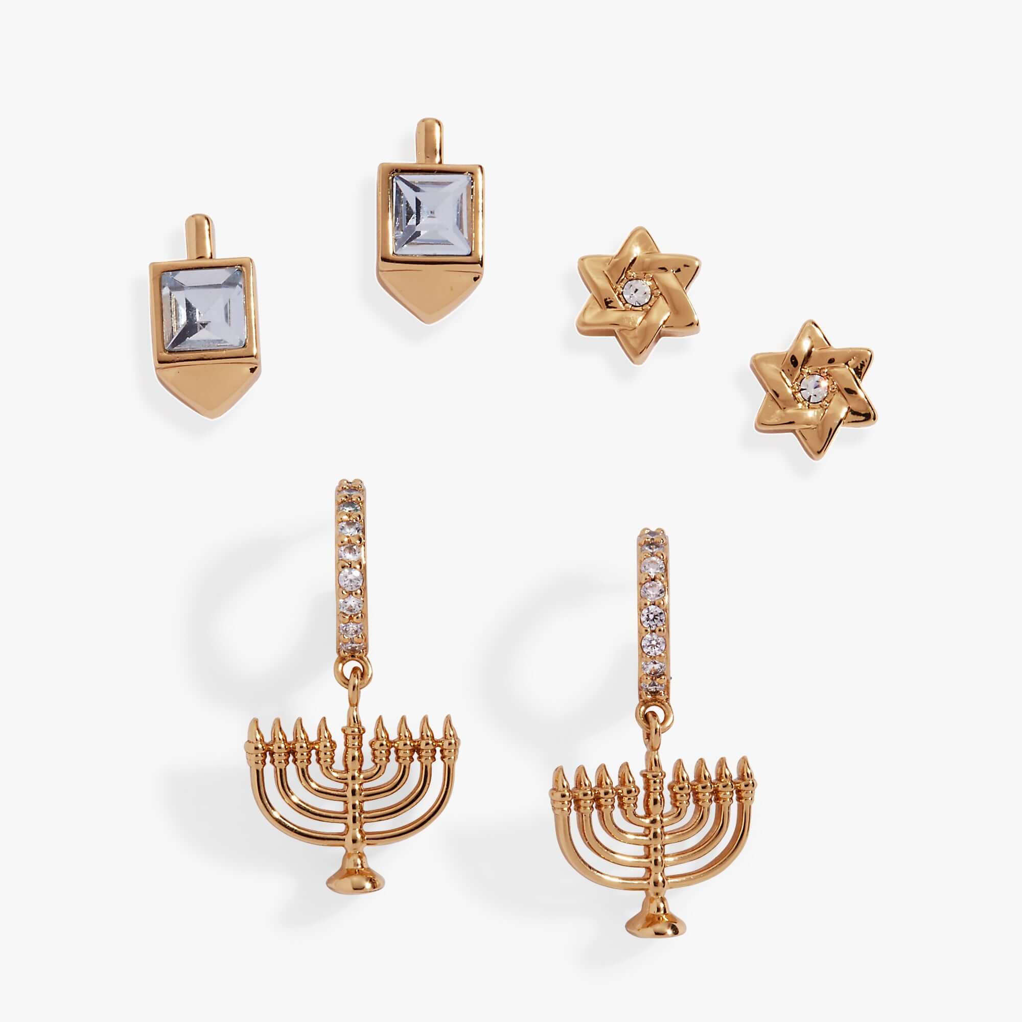 Hanukkah Stud Set, Earrings, $ 58.00, A Moment Of Now™