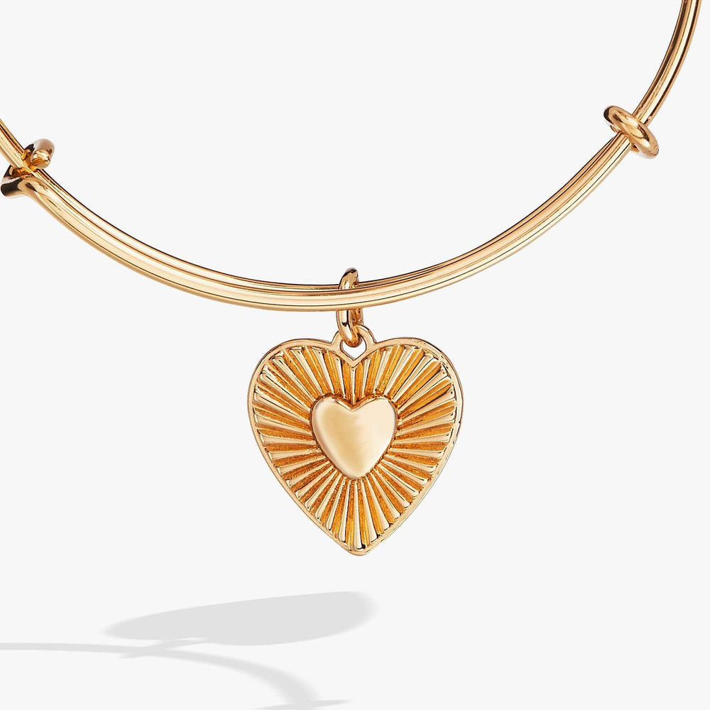 Heartburst Charm Bangle, Bracelets, $ 13.90, A Moment Of Now™