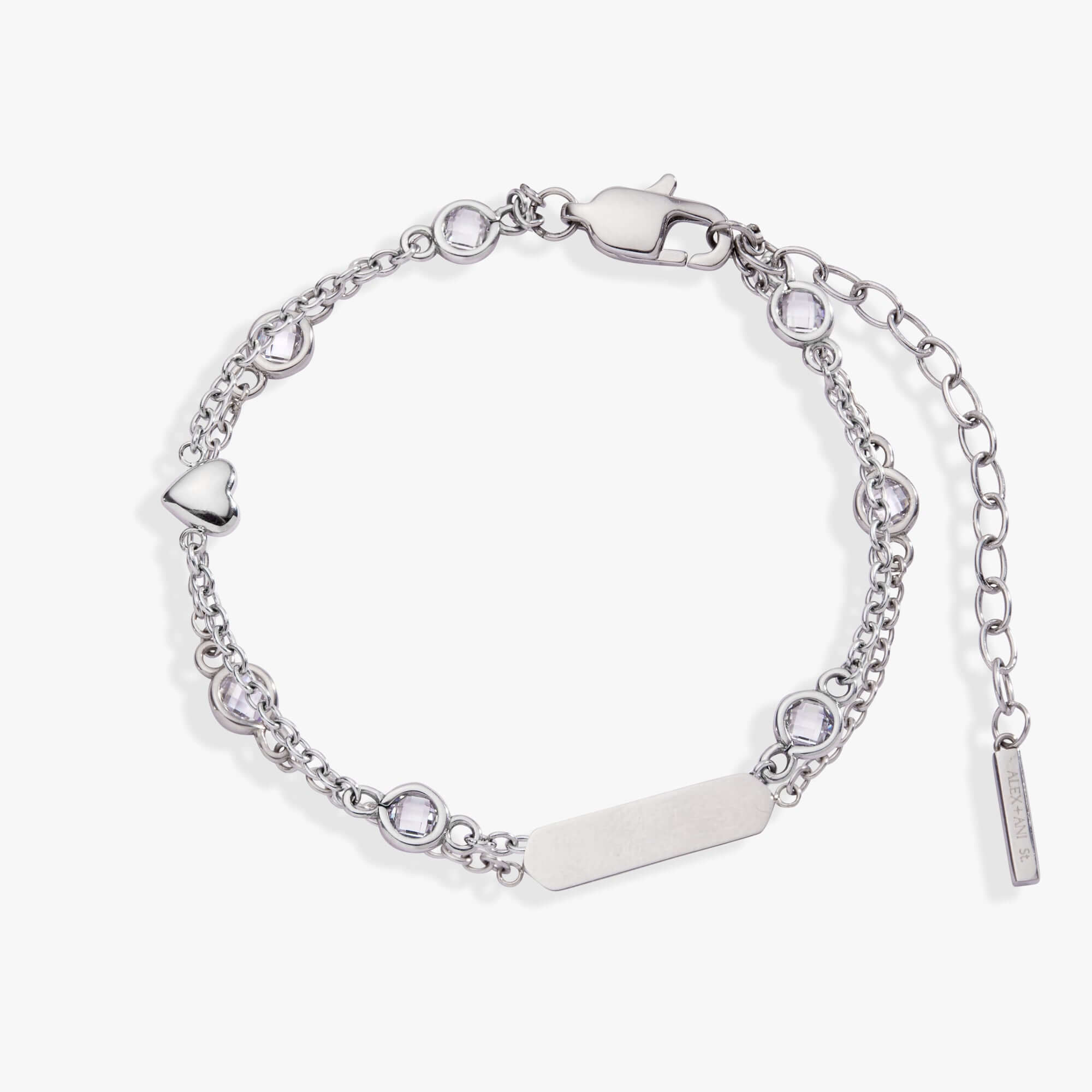 Heart Chain Double Strand Bracelet, Bracelets, $ 38.00, A Moment Of Now™