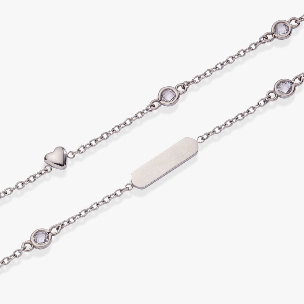 Heart Chain Double Strand Bracelet, Bracelets, $ 38.00, A Moment Of Now™