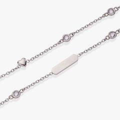 Heart Chain Double Strand Bracelet, Bracelets, $ 38.00, A Moment Of Now™