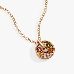 Heart Crystal Wheel Necklace, Necklaces, $ 23.90, A Moment Of Now™