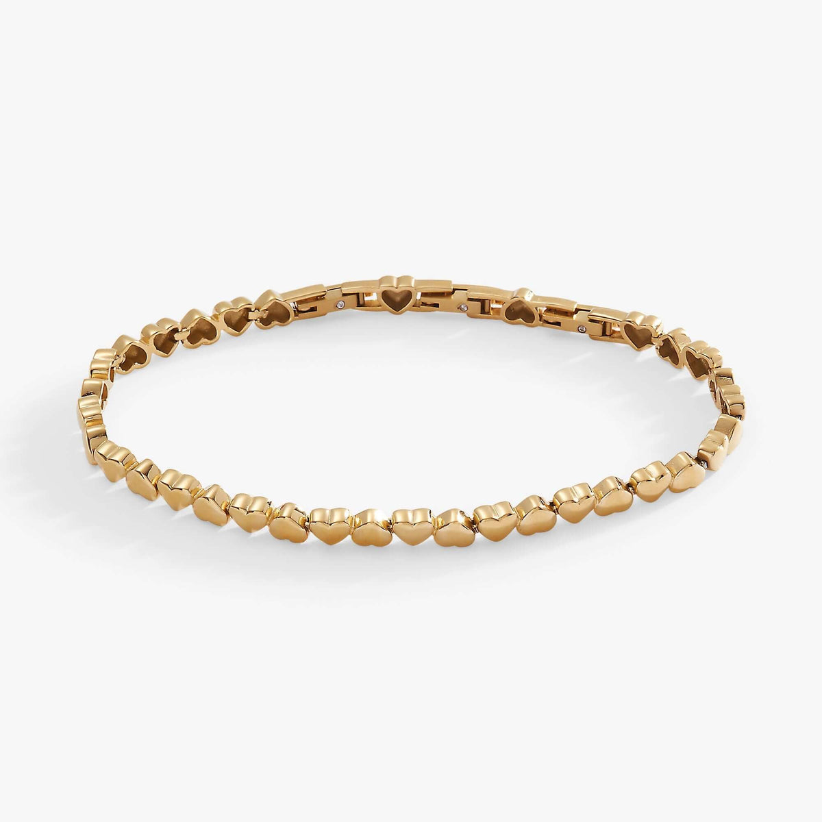 Heart Charm Tennis Bracelet, Bracelets, $ 68.00, A Moment Of Now™