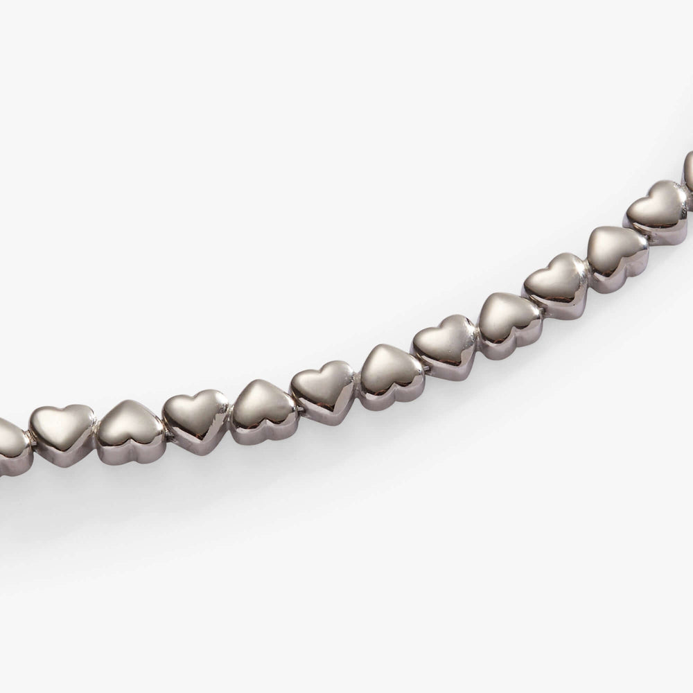 Heart Charm Tennis Bracelet, Bracelets, $ 68.00, A Moment Of Now™