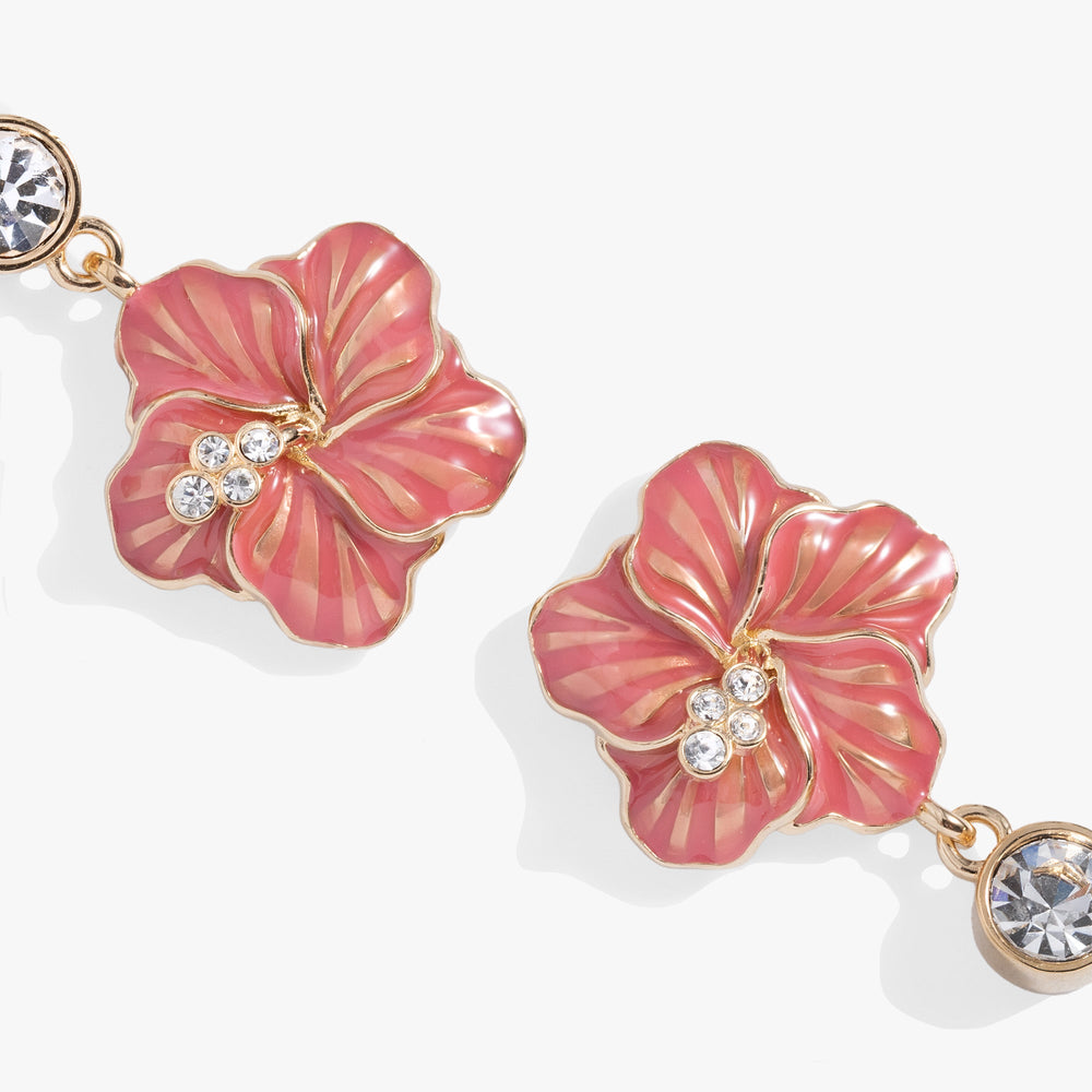 Hibiscus Drop Earrings, Earrings, $ 38.00, A Moment Of Now™