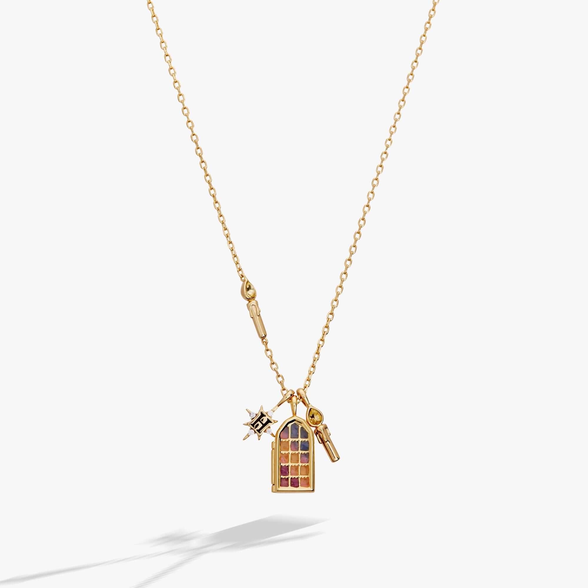 Harry Potter™ Hogwarts Great Hall Cluster Charm Necklace, Necklaces, $ 64.00, A Moment Of Now™