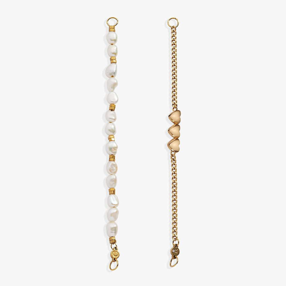 'Home Is Where The Heart Is' Pearl Stranded™ Bracelet Set, Bracelets, $ 58.00, A Moment Of Now™