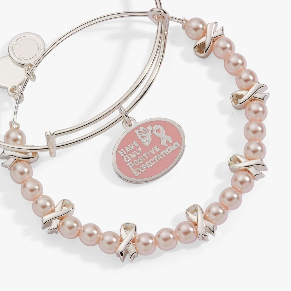 'HOPE' Breast Cancer Awareness Charm Bangle Set of 2, Bracelets, $ 68.00, A Moment Of Now™
