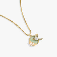 Hummingbird Gemstone Pendant Necklace, Necklaces, $ 48.00, A Moment Of Now™