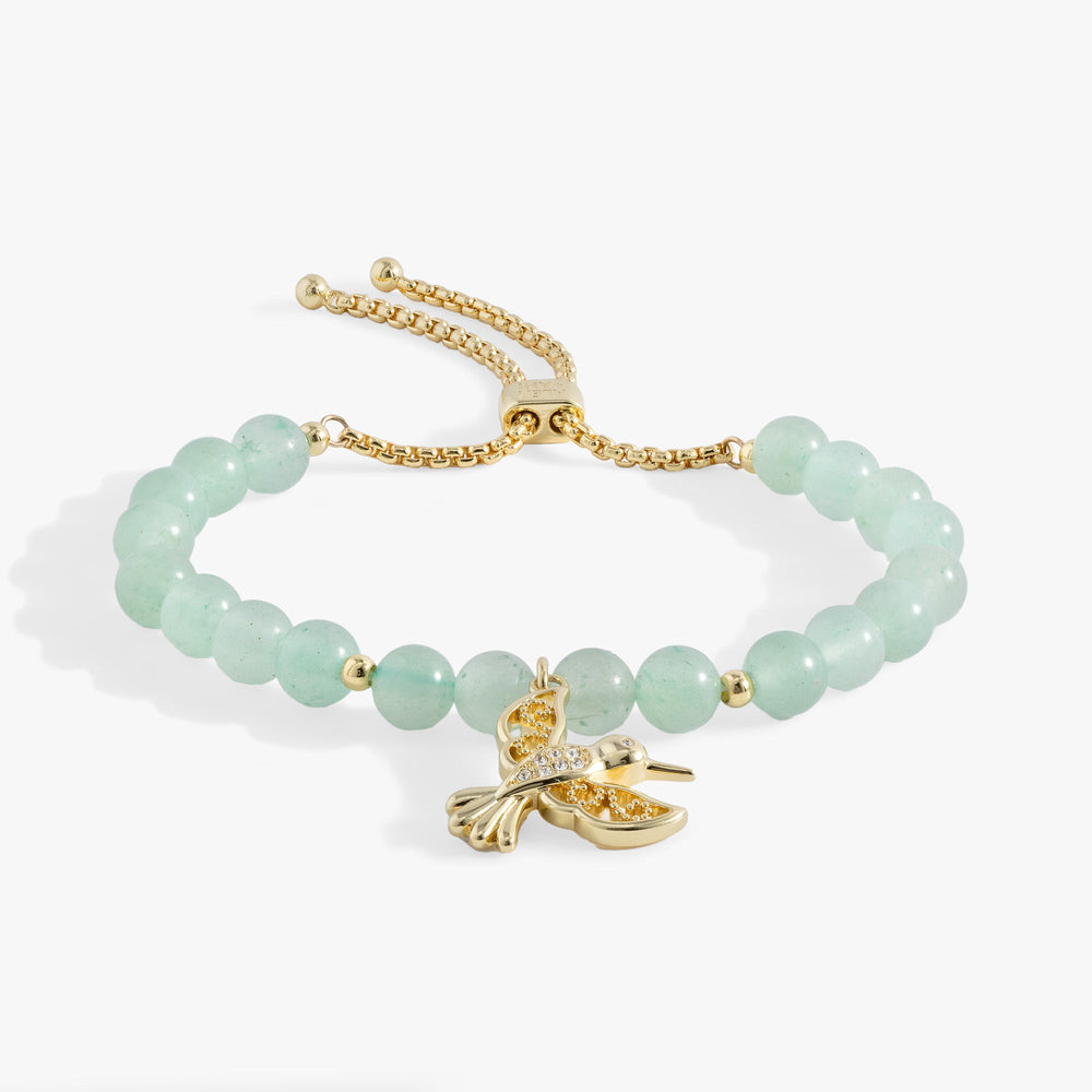 Hummingbird Gemstone Bolo Bracelet, Bracelets, $ 38.00, A Moment Of Now™