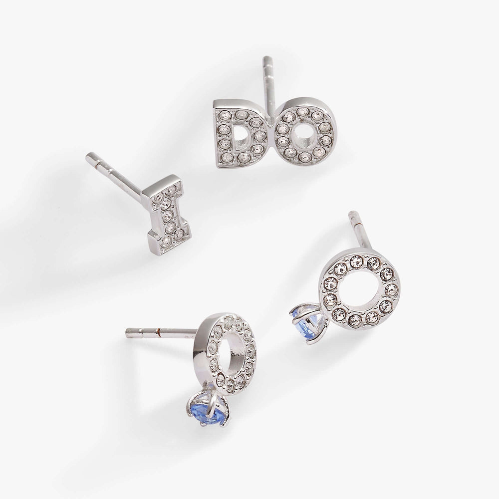 Bridal “I Do” Stud Earring Set of 2, Earrings, $ 44.00, A Moment Of Now™