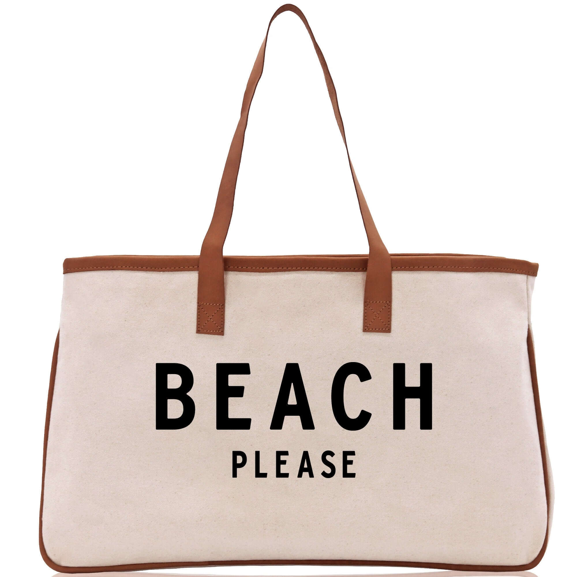 Beach Please Large Chic Tote Weekender Beach Bag