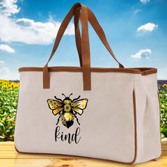 Kind Cotton Canvas Tote Weekender Bags