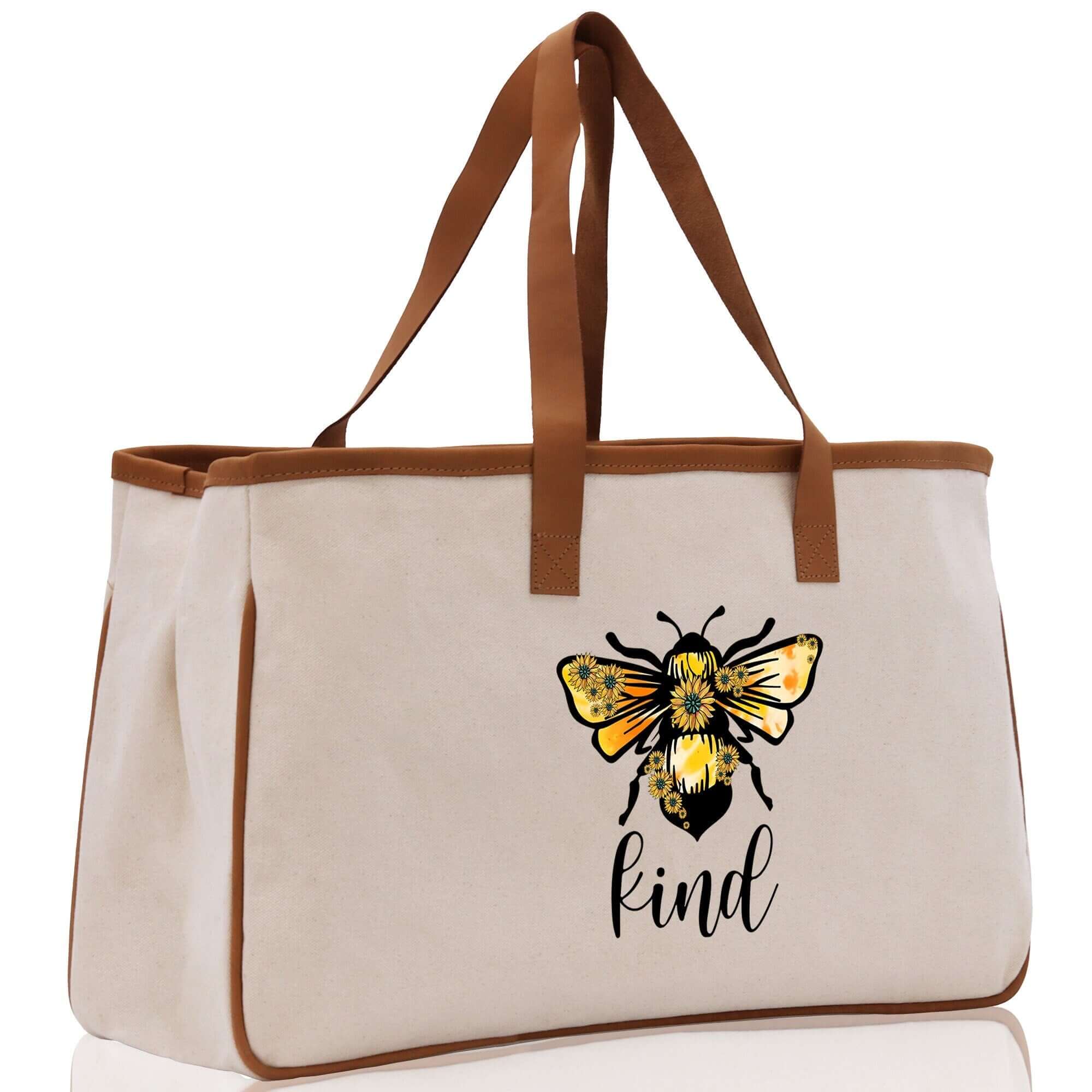 Kind Cotton Canvas Tote Weekender Bags