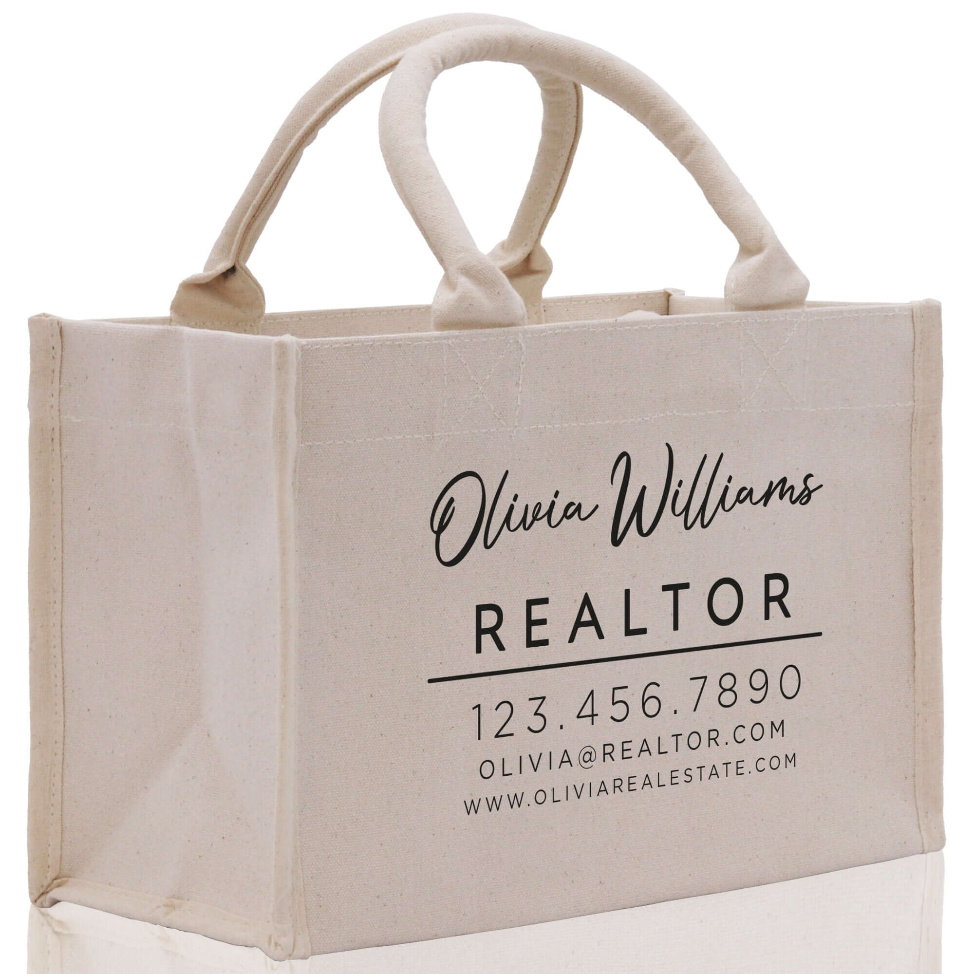 Realtor Tote Bag Personalized Business Tote Bag Custom Real Estate Agent Gift Bulk Business Logo Realtor Swag Real Estate Tote Bag