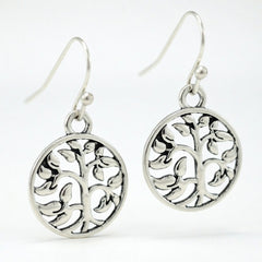 Silver Tree of Life Dangle Earrings | Family Tree Jewelry, Earrings, $ 10.99, A Moment Of Now™
