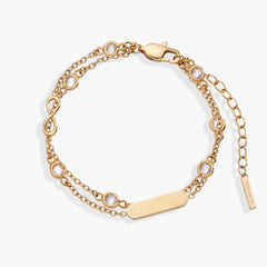 Infinity Chain Double Strand Bracelet, Bracelets, $ 38.00, A Moment Of Now™