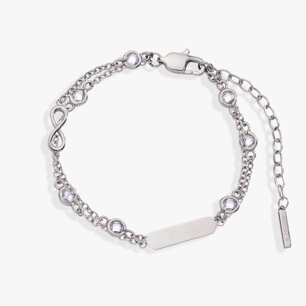 Infinity Chain Double Strand Bracelet, Bracelets, $ 38.00, A Moment Of Now™