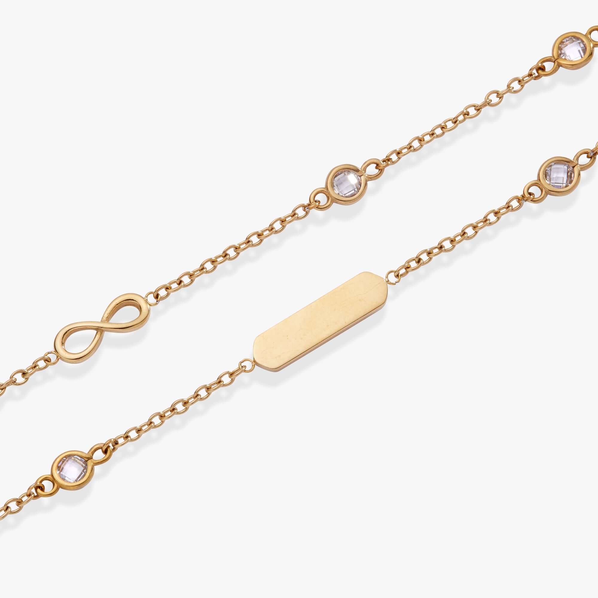 Infinity Chain Double Strand Bracelet, Bracelets, $ 38.00, A Moment Of Now™