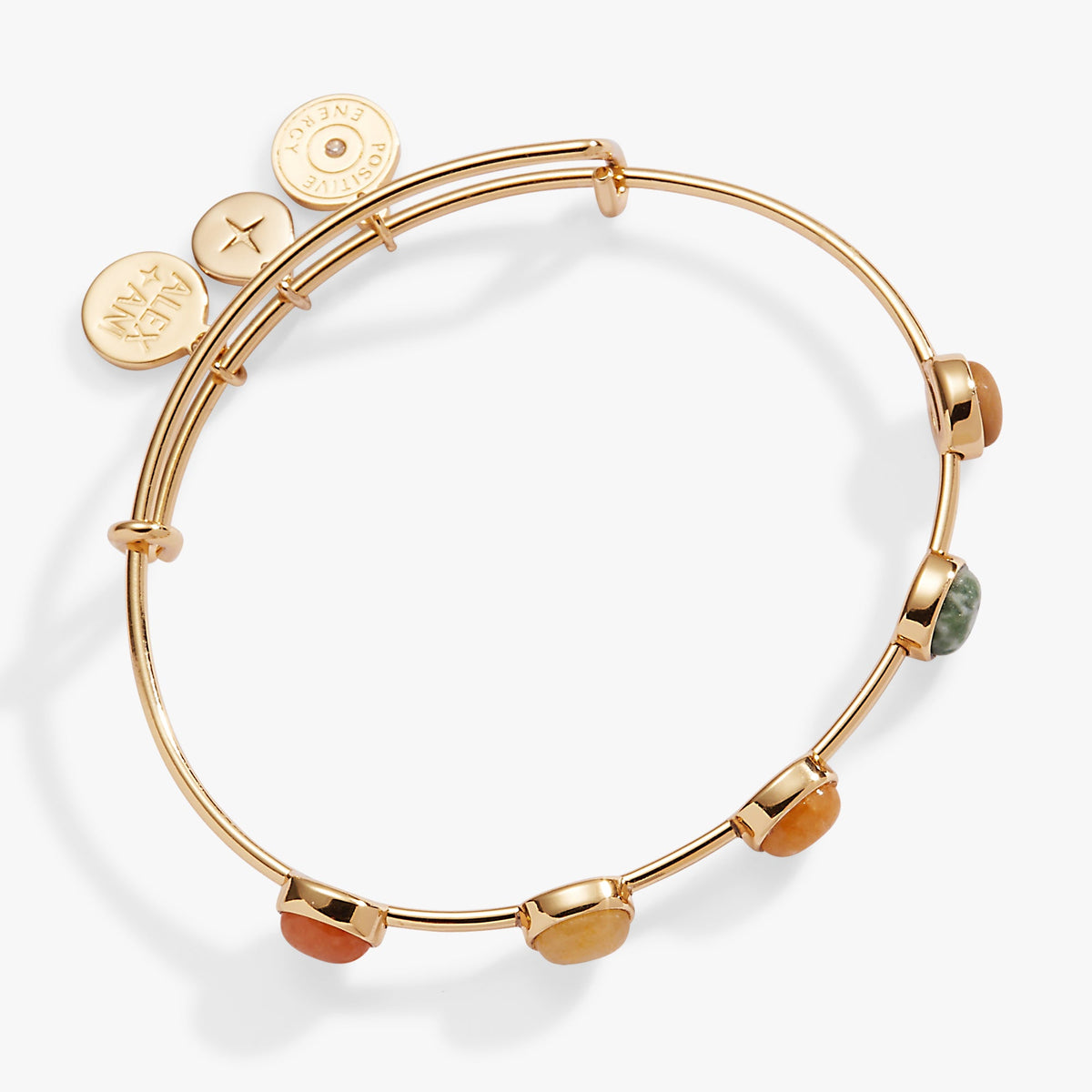 In-Line Semi-Precious Gemstone Bangle, Bracelets, $ 16.90, A Moment Of Now™