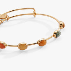 In-Line Semi-Precious Gemstone Bangle, Bracelets, $ 16.90, A Moment Of Now™