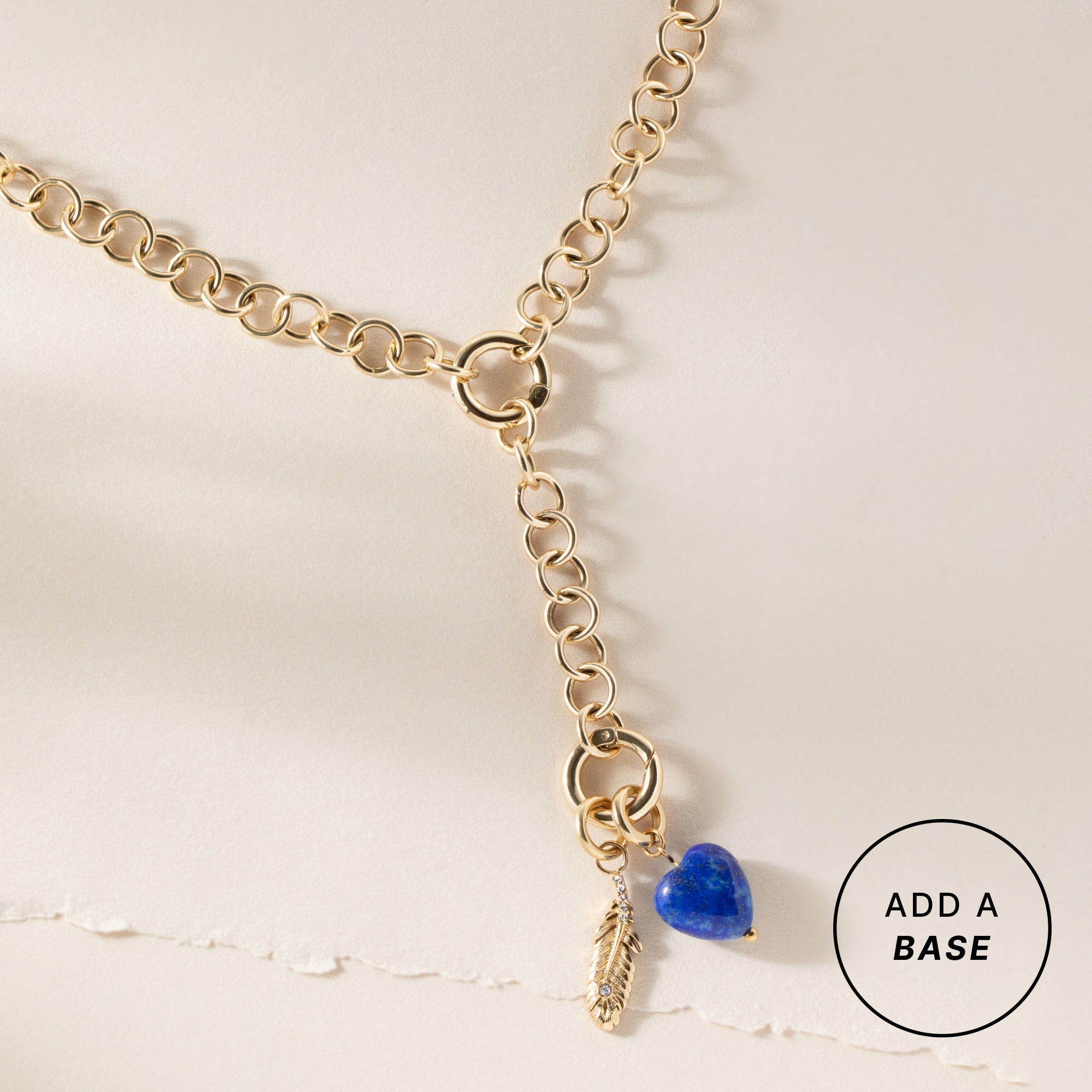 Lapis Gemstone Heart Interchangeable Charm, Charms & Pendants, $ 14.00, A Moment Of Now™
