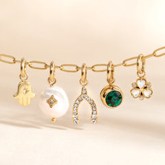 Pave Wishbone Interchangeable Charm, Charms & Pendants, $ 18.00, A Moment Of Now™
