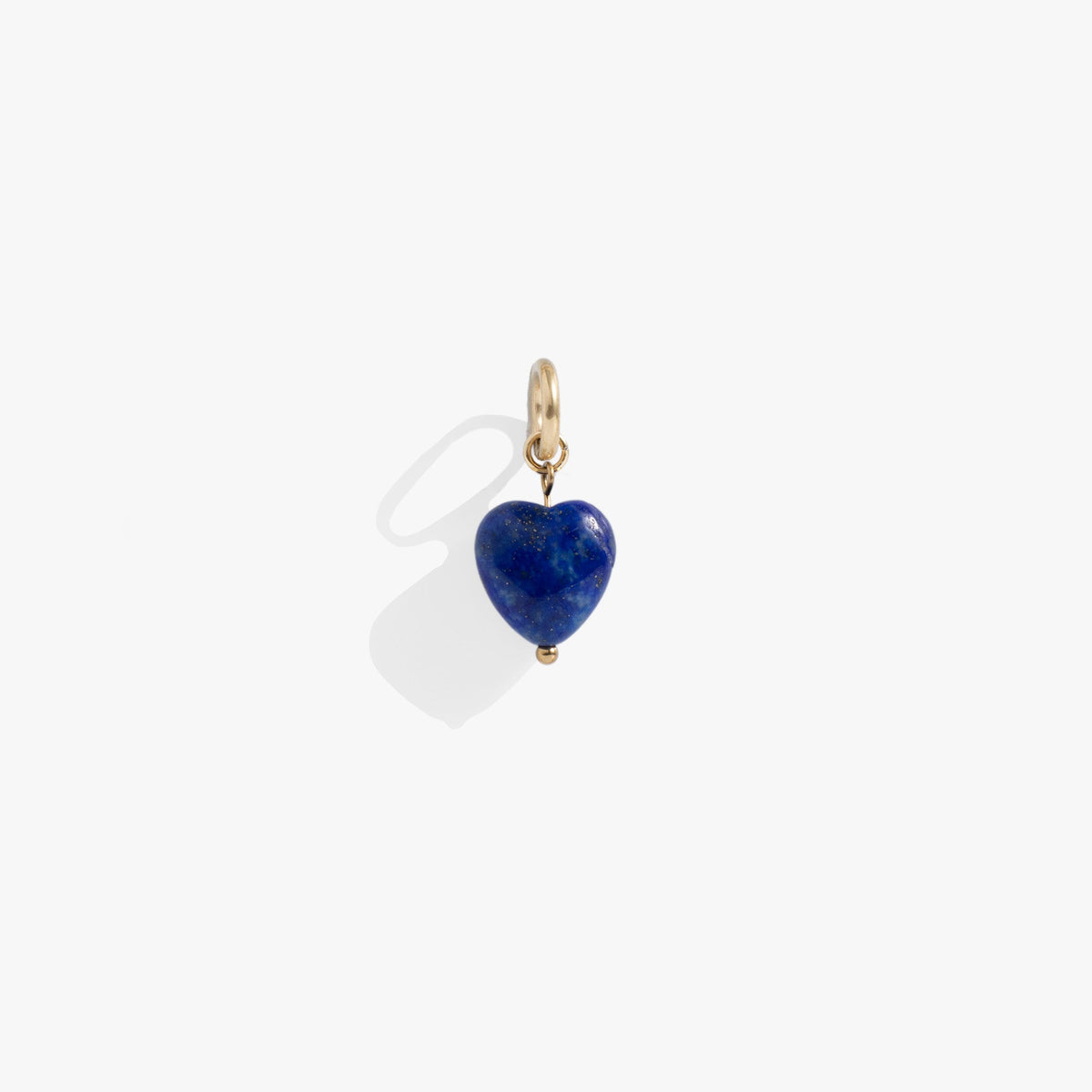 Lapis Gemstone Heart Interchangeable Charm, Charms & Pendants, $ 14.00, A Moment Of Now™