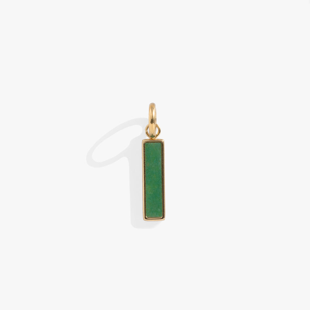 Green Aventurine Gemstone Interchangeable Bar Charm, Charms & Pendants, $ 14.90, A Moment Of Now™