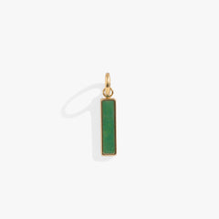 Green Aventurine Gemstone Interchangeable Bar Charm, Charms & Pendants, $ 14.90, A Moment Of Now™