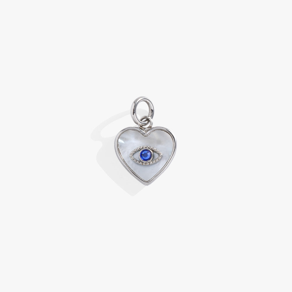 Evil Eye Heart Interchangeable Charm, Charms & Pendants, $ 18.00, A Moment Of Now™