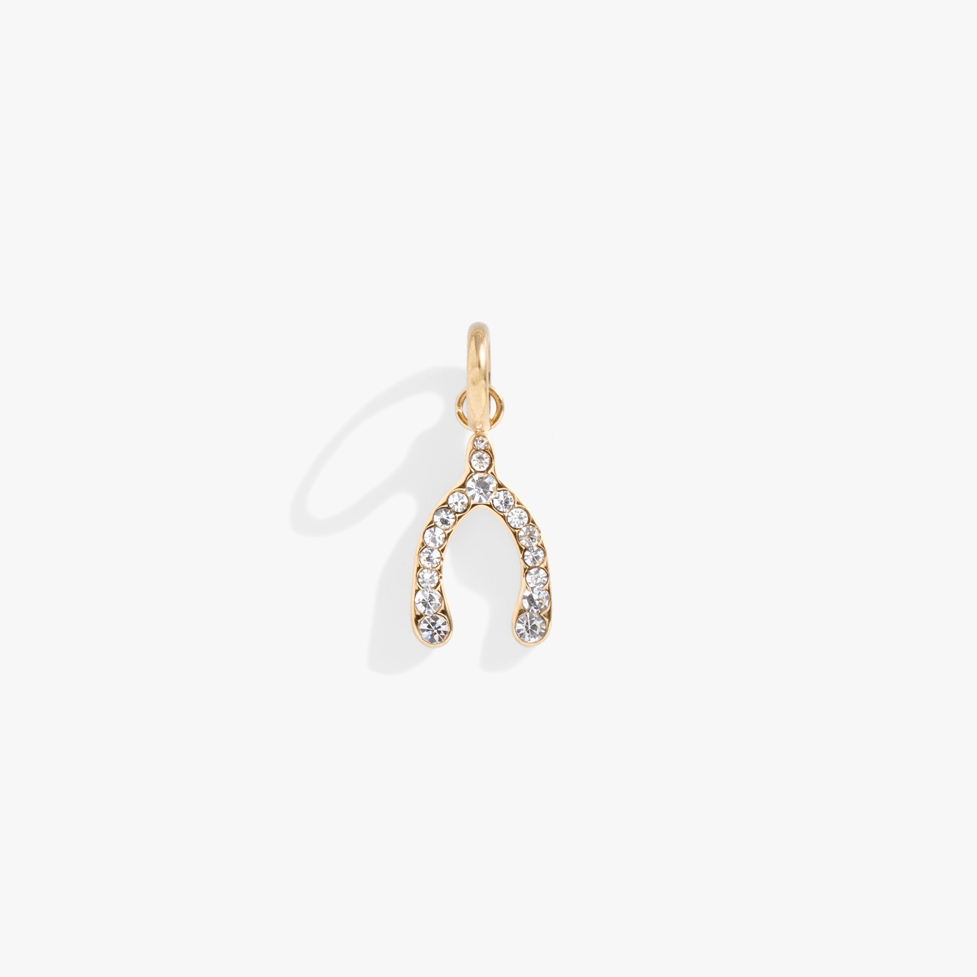 Pave Wishbone Interchangeable Charm, Charms & Pendants, $ 18.00, A Moment Of Now™