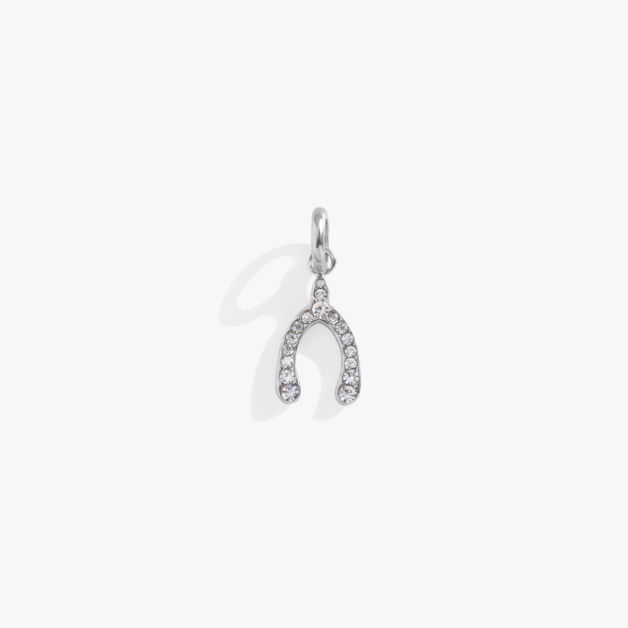 Pave Wishbone Interchangeable Charm, Charms & Pendants, $ 18.00, A Moment Of Now™