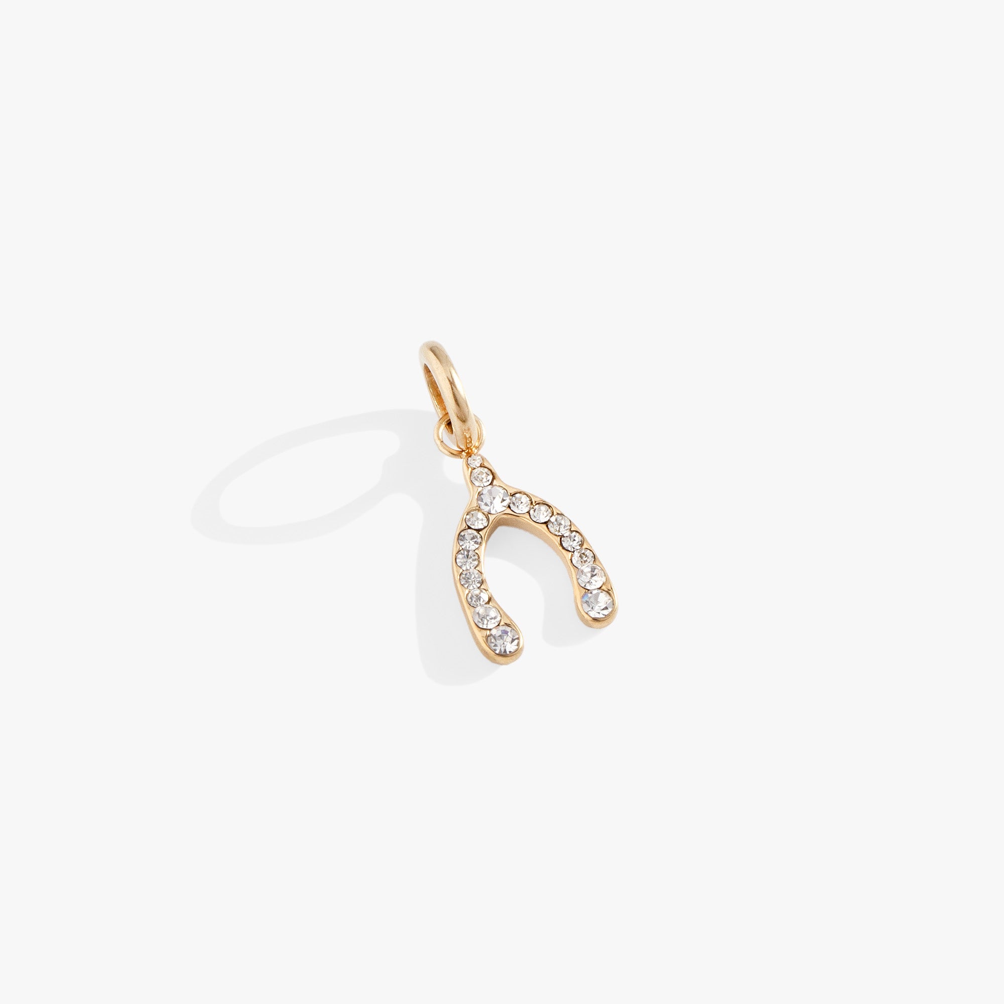 Pave Wishbone Interchangeable Charm, Charms & Pendants, $ 18.00, A Moment Of Now™