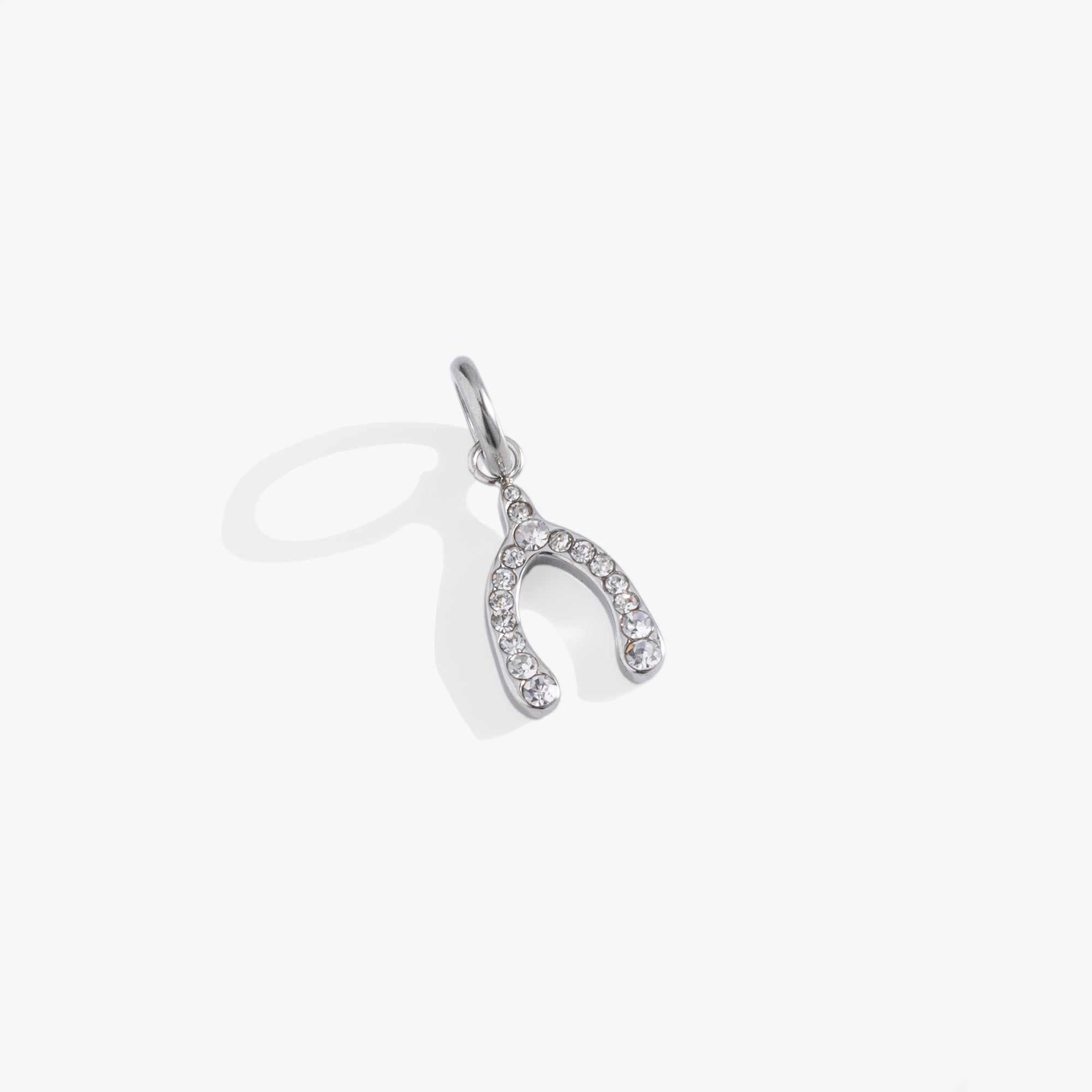 Pave Wishbone Interchangeable Charm, Charms & Pendants, $ 18.00, A Moment Of Now™