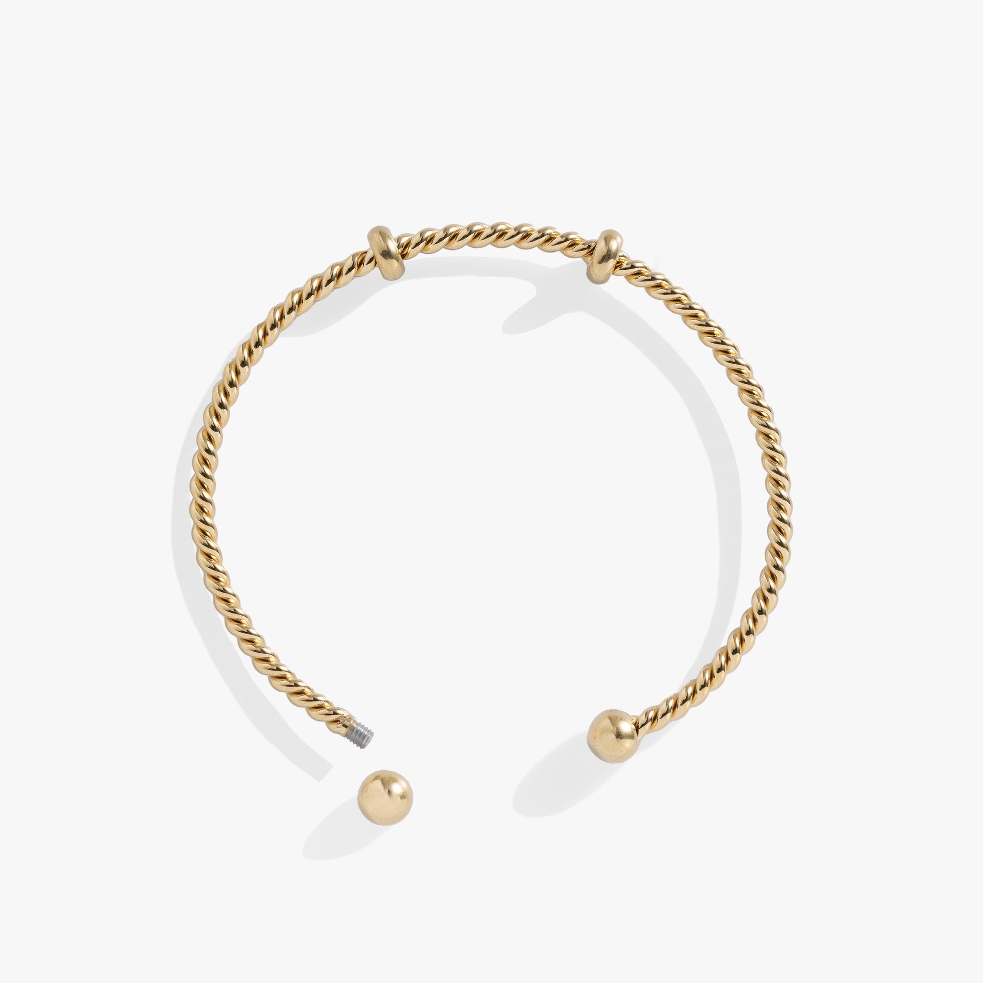 French Rope Charm Bracelet Cuff, Bracelets, $ 28.00, A Moment Of Now™