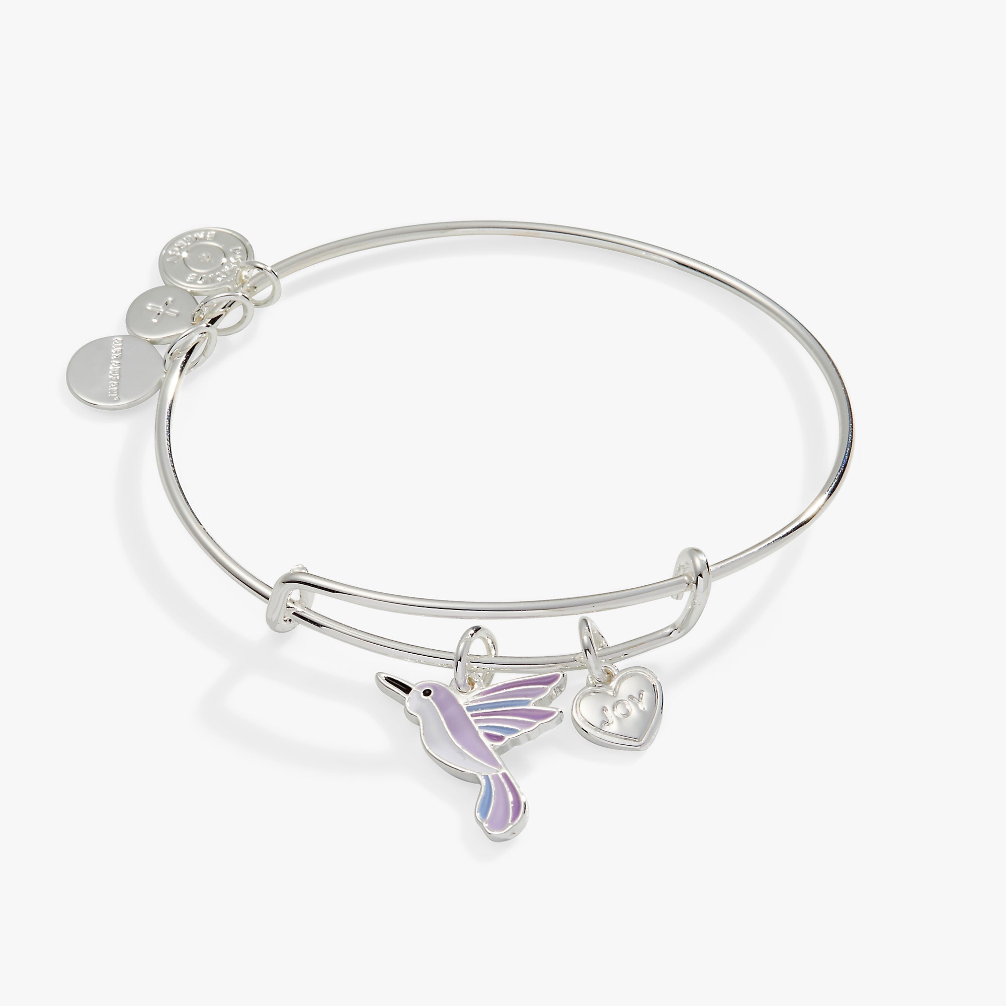 'Joy' Hummingbird Duo Charm Bangle Bracelet, Bracelets, $ 28.00, A Moment Of Now™